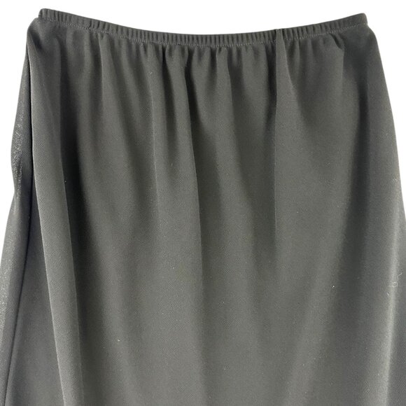 MSK Black Ruffle Midi Skirt - Picture 3 of 8